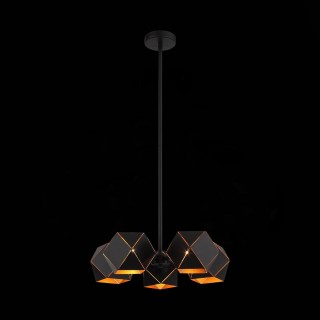 SL258.402.05 Люстра потолочная ST-Luce Черный/Черный, Золото E14 5*40W ENIGMA-foto3