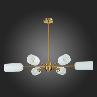 SL1180.202.06 Люстра потолочная ST-Luce Золотистый/Белый E14 6*40W TREVISO-foto4