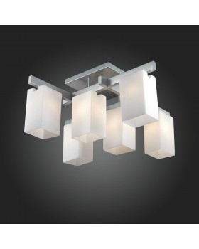 SL541.102.06 Люстра потолочная ST-Luce Никель/Белый E27 6*40W CASET-foto3