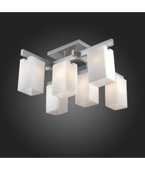 SL541.102.06 Люстра потолочная ST-Luce Никель/Белый E27 6*40W CASET-foto3