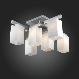 SL541.102.06 Люстра потолочная ST-Luce Никель/Белый E27 6*40W CASET-foto3