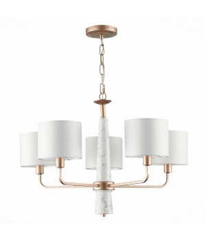 SL1163.203.05 Светильник подвесной ST-Luce Матовое золото/Белый E14 5*40W VELLINO-foto2