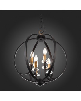 SL1013.423.06 Светильник подвесной ST-Luce Черный, Золото/Черный E14 6*40W PIANETTA-foto4