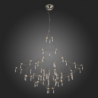 SL797.113.114 Люстра подвесная ST-Luce Хром, Прозрачный LED 114*0,45W 3000K GRAVETTA-foto7