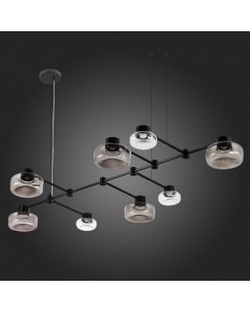 SL6005.403.08 Светильник подвесной ST-Luce Черный/Дымчатый, Прозрачный LED 8*3W 3000K Vallo-foto5