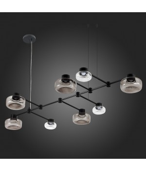 SL6005.403.08 Светильник подвесной ST-Luce Черный/Дымчатый, Прозрачный LED 8*3W 3000K Vallo-foto5