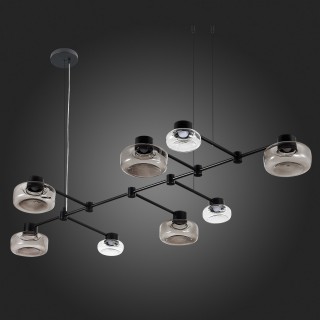 SL6005.403.08 Светильник подвесной ST-Luce Черный/Дымчатый, Прозрачный LED 8*3W 3000K Vallo-foto5