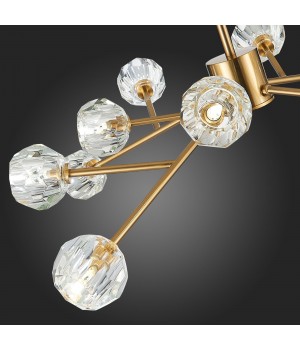 SL1166.303.12 Светильник подвесной ST-Luce Латунь/Прозрачный G9 LED 12*5W ROMANO-foto12