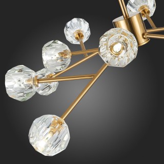 SL1166.303.12 Светильник подвесной ST-Luce Латунь/Прозрачный G9 LED 12*5W ROMANO-foto12