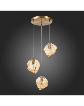 SL1175.303.03 Светильник подвесной ST-Luce латунь/янтарный E14 3*40W Portici-foto8