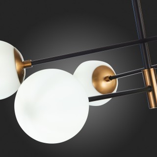 SL1203.402.06 Люстра потолочная ST-Luce Бронза,Черный/Белый E27 6*40W LIMANO-foto12