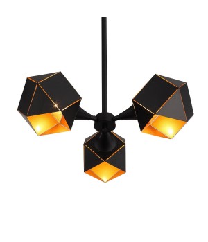 SL258.402.03 Люстра потолочная ST-Luce Черный/Черный, Золото E14 3*40W ENIGMA-foto2