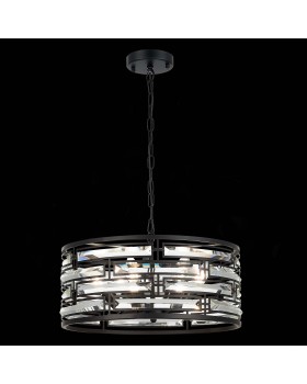 SL665.403.06 Люстра подвесная ST-Luce Черный/Черный, Прозрачный E14 6*40W CHIAREZZA-foto5