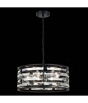 SL665.403.06 Люстра подвесная ST-Luce Черный/Черный, Прозрачный E14 6*40W CHIAREZZA-foto5