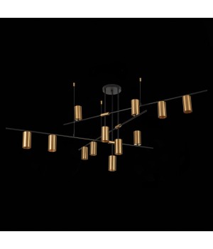 SL1206.402.12 Светильник потолочный ST-Luce Черный/Латунь GU10 12*7W SORMANO-foto8