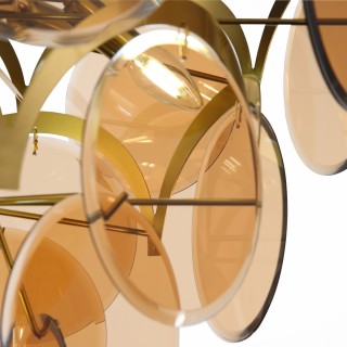 SL1161.333.09 Люстра подвесная ST-Luce Латунь/Янтарный E14 9*60W FAZIA-foto16