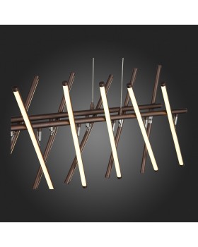 SLD003.303.16 Люстра подвесная ST-Luce Кофейный/Белый LED 16*8W 4000K PIACOD-foto4