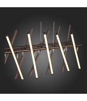 SLD003.303.16 Люстра подвесная ST-Luce Кофейный/Белый LED 16*8W 4000K PIACOD-foto4