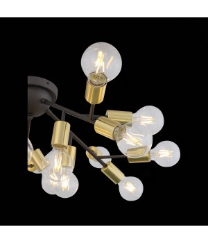 SL437.402.20 Люстра потолочная ST-Luce Золотистый,Черный E27 20*60W FOGLIONE-foto6