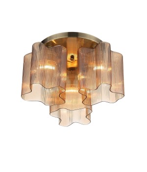 SL117.302.03 Люстра потолочная ST-Luce Бронзовый/Янтарный E27 3*60W ONDE-foto2