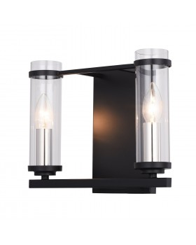 SL334.401.02 Бра ST-Luce Черный, Никель/Прозрачный E14 2*60W BICHERO-foto2
