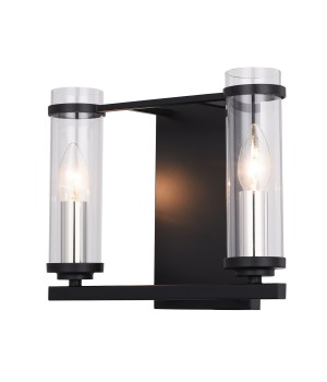 SL334.401.02 Бра ST-Luce Черный, Никель/Прозрачный E14 2*60W BICHERO-foto2