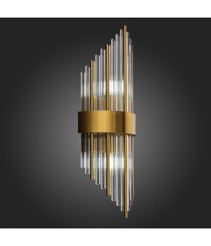 SL1158.301.02 Светильник настенный ST-Luce Латунь/Латунь, Прозрачный E14 2*60W NITIDO-foto3