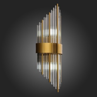 SL1158.301.02 Светильник настенный ST-Luce Латунь/Латунь, Прозрачный E14 2*60W NITIDO-foto3