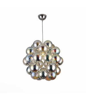 SL533.103.03 Люстра подвесная ST-Luce Хром/Перламутровый E27 3*60W ODETTA-foto2