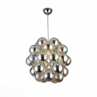 SL533.103.03 Люстра подвесная ST-Luce Хром/Перламутровый E27 3*60W ODETTA-foto2