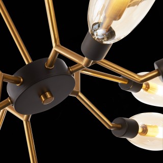 SL1174.303.12 Люстра подвесная ST-Luce Латунь/Коньячный G9 12*5W DESIMA-foto7