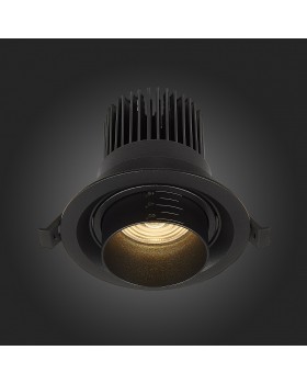 ST701.438.12 Св-к встр. Zoom Черный LED 1*12W 3000K 960Lm Ra90 15°-60° IP20 D115xH95 170-240V ST701-foto8