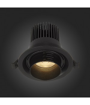 ST701.438.12 Св-к встр. Zoom Черный LED 1*12W 3000K 960Lm Ra90 15°-60° IP20 D115xH95 170-240V ST701-foto8