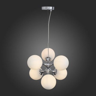 SL549.103.06 Люстра подвесная ST-Luce Хром/Белый E27 6*60W ARTE-foto6