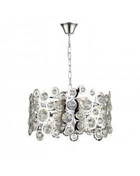 SL1103.103.08 Светильник подвесной ST-Luce Хром/Прозрачный,Хром E14 8*60W LETINA-foto2