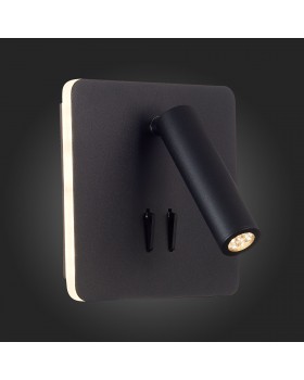 SL1586.431.01 Светильник настенный Черный LED 1*9W 3000K Lm Ra>80 IP20 L-xW140xH140 170-240V BONDI-foto6