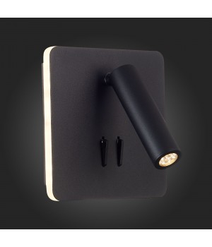 SL1586.431.01 Светильник настенный Черный LED 1*9W 3000K Lm Ra>80 IP20 L-xW140xH140 170-240V BONDI-foto6