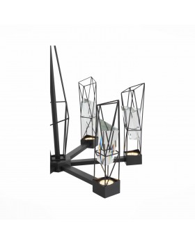 SL815.303.06 Люстра подвесная ST-Luce Серый графит/Серый графит, Прозрачный LED 6*8W 4000K PROGETTO-foto11