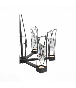 SL815.303.06 Люстра подвесная ST-Luce Серый графит/Серый графит, Прозрачный LED 6*8W 4000K PROGETTO-foto11