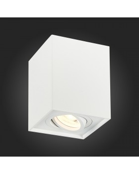 ST109.507.01 Светильник потолочный Мат. белый GU10 1*50W L100xW100xH123 220V Без ламп QUADRUS-foto5