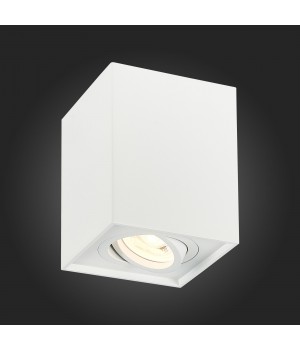 ST109.507.01 Светильник потолочный Мат. белый GU10 1*50W L100xW100xH123 220V Без ламп QUADRUS-foto5