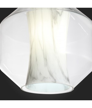 SL1169.113.01 Подвес ST-Luce Черный/Прозрачный, Белый E27 1*40W MARMO-foto9