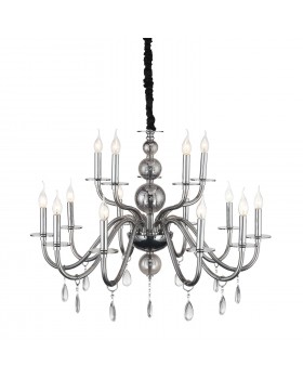 SL1113.403.15 Люстра подвесная ST-Luce Хром, Дымчатый, Прозрачный E14 15*40W SIEMA-foto13