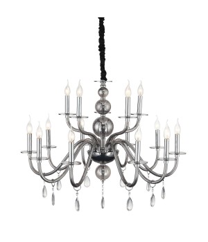 SL1113.403.15 Люстра подвесная ST-Luce Хром, Дымчатый, Прозрачный E14 15*40W SIEMA-foto13