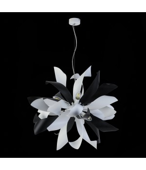 SL453.453.06E Люстра подвесная ST-Luce Черный, Белый/Черный, Белый E14 6*40W SPIRAGLIO-foto4