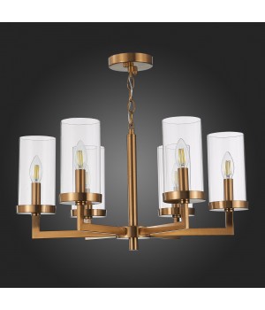 SL1171.303.06 Люстра подвесная ST-Luce Латунь/Прозрачный E14 6*40W MASINE-foto6