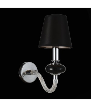 SL654.401.01 Бра ST-Luce Хром, Черный, Прозрачный/Черный E14 1*40W LUME-foto2