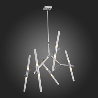 SL947.102.10 Люстра потолочная ST-Luce Серебристый/Белый G9 10*5W LACONICITA-foto3