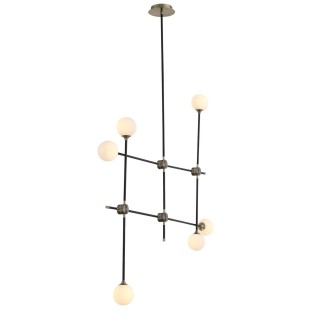 SL429.403.06 Светильник подвесной ST-Luce Черный, Золото/Белый G9 6*5W BASTONCINO-foto2