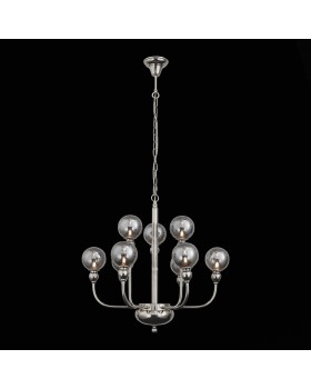 SL552.103.09 Люстра подвесная ST-Luce Никель/Дымчатый G9 9*5W FUNHI-foto3